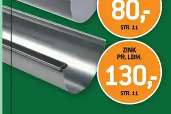 Zink pr. lbm