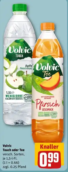 REWE DE Volvic Touch oder Tee tilbud