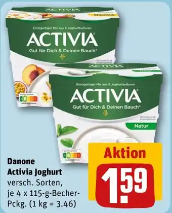 REWE DE Danone Activia Joghurt tilbud