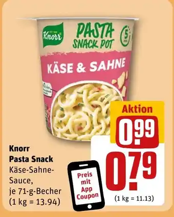 REWE DE Knorr Pasta Snack tilbud