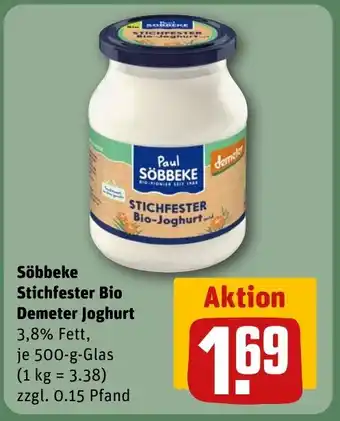Söbbeke Stichfester Bio Demeter Joghurt