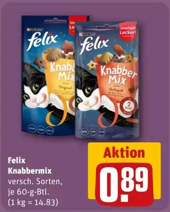 REWE DE Felix Knabbermix tilbud