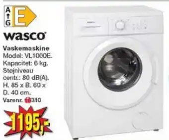 Harald Nyborg wasco Vaskemaskine tilbud