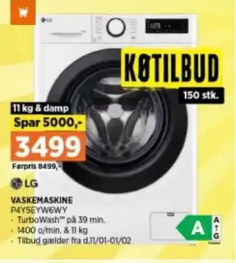 Power VASKEMASKINE P4YSEYW6WY tilbud