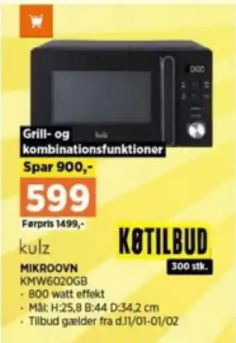Power MIKROOVN KMW6020GB tilbud