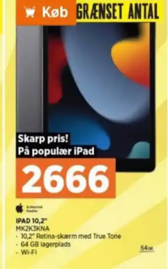 Power IPAD 10,2" MK2K3KNA tilbud