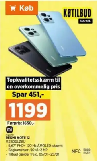 Power REDMI NOTE 12 MZBODLZEU tilbud