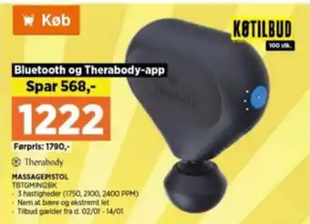 Power MASSAGEPISTOL TBTGMINI2BK tilbud