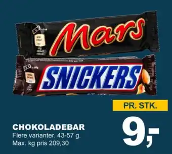 Let-Køb CHOKOLADEBAR tilbud