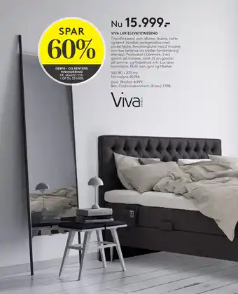 SengeSpecialisten VIVA LUX ELEVATIONSSENG tilbud