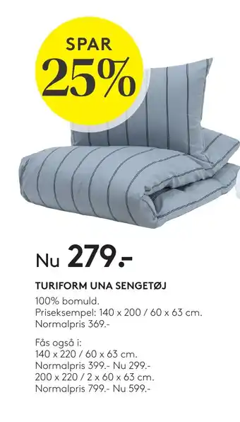 TURIFORM UNA SENGETØJ