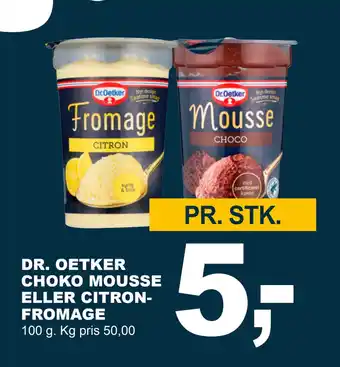 Let-Køb Dr. oetker choko mousse eller citronfromage tilbud