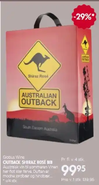 MENY OUTBACK SHIRAZ ROSÉ BIB tilbud