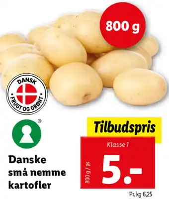 Lidl Danske Små Nemme Kartofler 800g tilbud