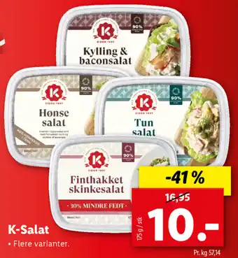 Lidl K-Salat 175g tilbud