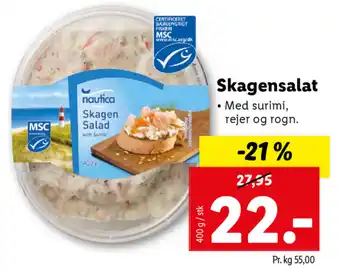 Lidl Skagensalat 400g tilbud