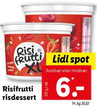Lidl Risifrutti Risdessert 225g tilbud