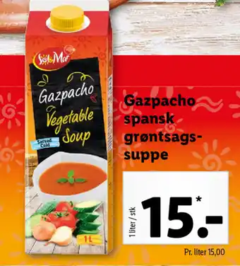 Gazpacho Spansk Grøntsags-Suppe 1 Liter