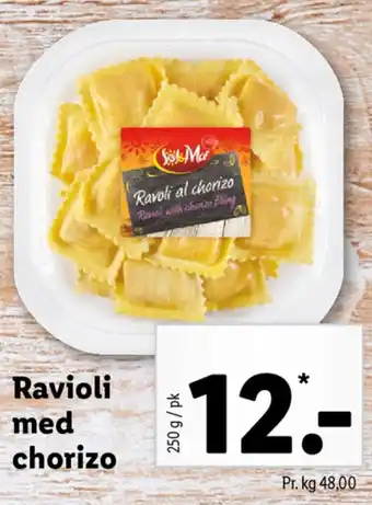 Lidl Ravioli Med Chorizo 250g tilbud