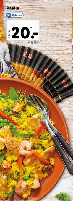 Lidl Paella 750g tilbud