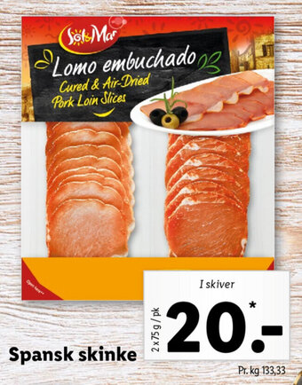Lidl Spansk Skinke tilbud