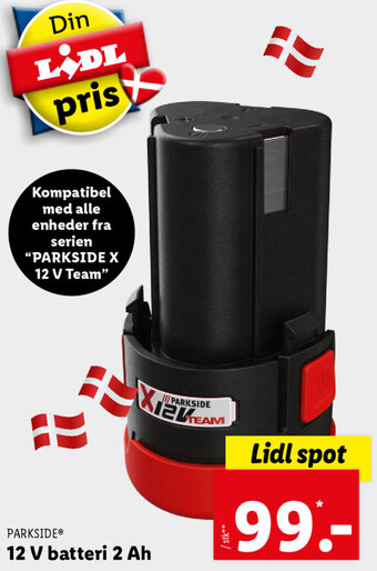 Lidl 12 V Batteri 2 Ah tilbud