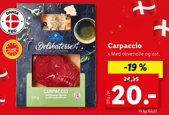 Lidl Carpaccio 120g tilbud