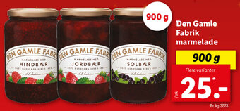 Lidl Den Gamle Fabrik Marmelade 900g tilbud