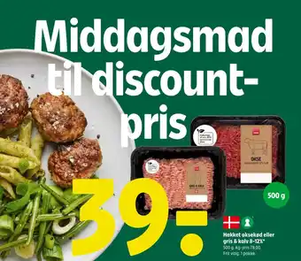 Coop 365 Hakket oksekød eller gris & kalv 8-12% tilbud