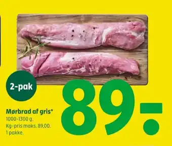 Mørbrad af gris