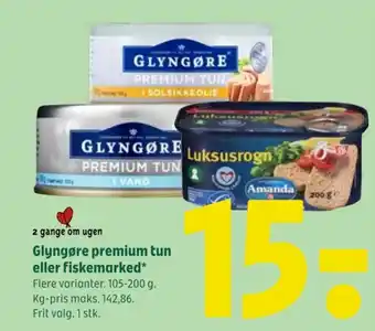 Coop 365 Glyngøre premium tun eller fiskemarked tilbud