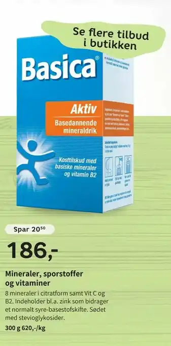 Helsam Mineraler, sporstoffer og vitaminer tilbud