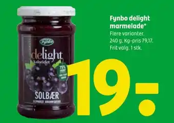 Coop 365 Fynbo delight marmelade tilbud
