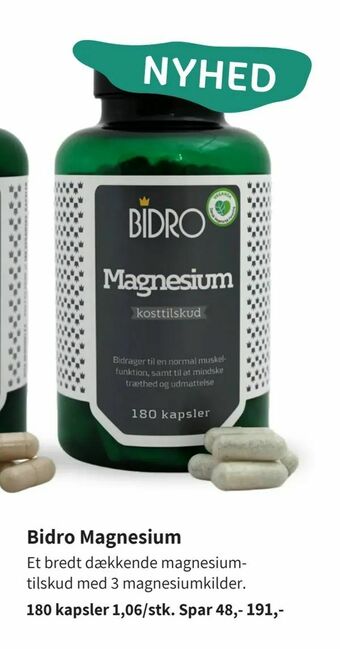 Helsam Bidro Magnesium tilbud