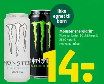 Coop 365 Monster energidrik tilbud