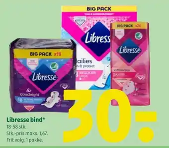 Coop 365 Libresse bind tilbud
