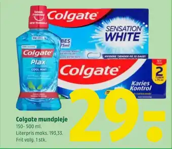 Coop 365 Colgate mundpleje tilbud