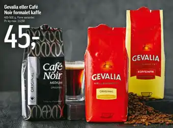 Føtex Gevalia eller Café Noir formalet kaffe tilbud