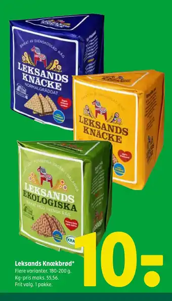 Coop 365 Leksands knækbrød tilbud