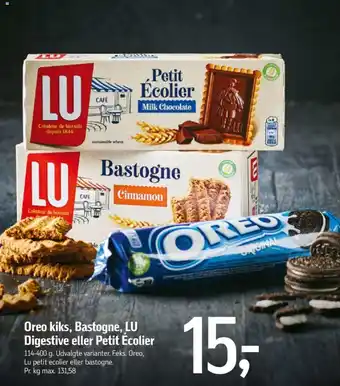 Føtex Oreo kiks, Bastogne, LU Digestive eller Petit Écolier tilbud