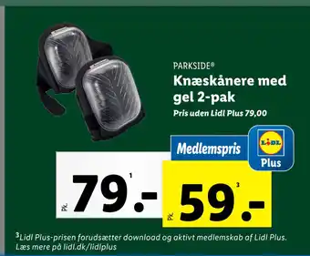 Lidl Knæskånere med gel 2-pak tilbud
