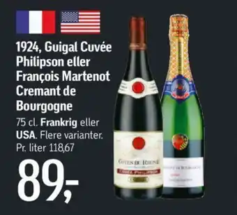 Føtex 1924, Guigal Cuvée Philipson eller François Martenot tilbud