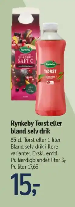Føtex Rynkeby Tørst eller bland selv drik tilbud