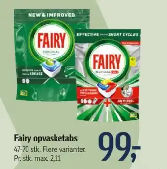 Føtex Fairy opvasketabs tilbud
