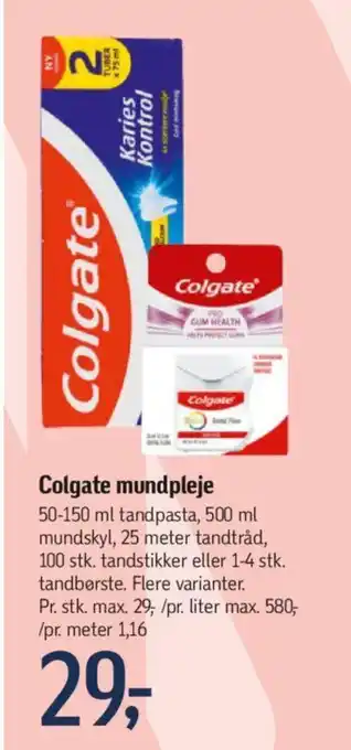 Føtex Colgate mundpleje tilbud