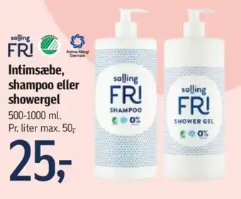 Føtex Intimsæbe, shampoo eller showergel tilbud