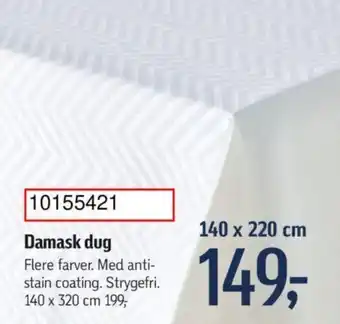 Føtex Damask dug tilbud