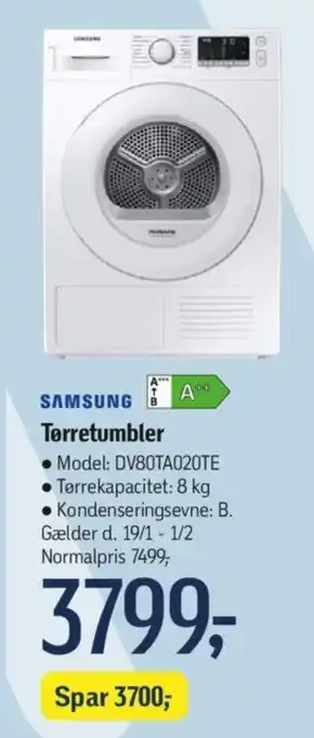 Føtex SAMSUNG Tørretumbler tilbud