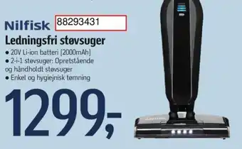 Føtex Nilfisk Ledningsfri støvsuger tilbud