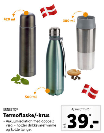 Lidl Termoflaske/-Krus tilbud